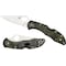 Spyderco 2024 Spyderco Delica 4 Lightweight Green Zome Flat Ground Plain SPY-C11ZFPGR - alternate 1